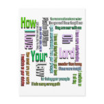 Psalm 119 Mem White Postcards