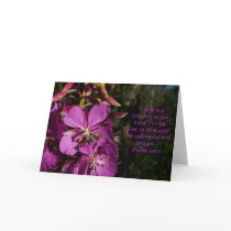 Psalm 120:1 Psalm of Encouragement Flower Card