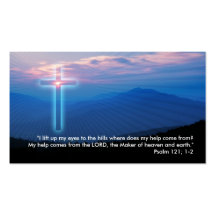 Psalm 121; 1-2 - Christian Business Card