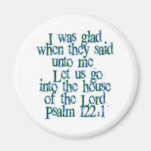 Psalm 122:1 refrigerator magnets