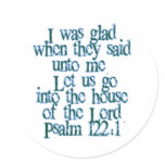 Psalm 122:1 stickers