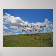 Psalm 126:5 Poster