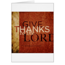 Psalm 136:1 greeting cards