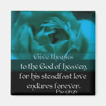 Psalm 136:26 refrigerator magnet