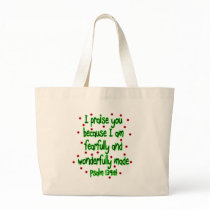 Psalm 139:14 canvas bag