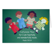 Psalm 139:14 greeting card