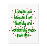 Psalm 139:14 postcards