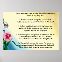 Psalm 15 print