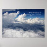 Psalm 19:1 Scripture Poster posters