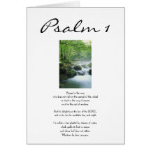 Psalm 1 - Happy Birthday Card