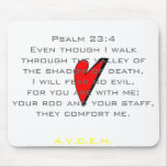 Psalm 23:4Even though I walk thro... mousepads