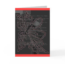 Psalm 23 black pencil Greeting Card