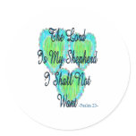 Psalm 23 hearts stickers