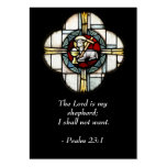 Psalm 23  - Inspirational Quotes - Wallet Card business cards