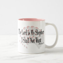 Psalm 23 Prayer Gifts Mugs