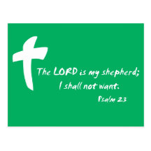 Psalm 23: The Lord is my Shepherd Postcards