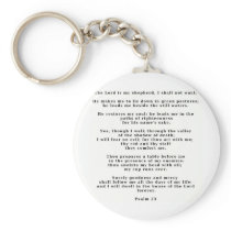 Psalm 23white keychains