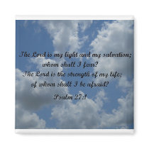 Psalm 27:1 refrigerator magnet