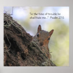 Psalm 27:5 Scripture Poster posters