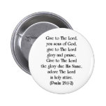 Psalm-29: 1-2 pinback button