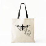 Psalm 37:28 Cross Christian purse tote bag
