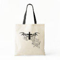 Psalm 37:28 Cross Christian purse tote bag