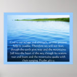 Psalm 46:1-3 God is our refuge and strength POSTER posters