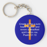 Psalm 51:10 keychains