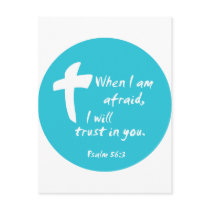 Psalm 56: When I am Afraid I Will Trust in You Postcards