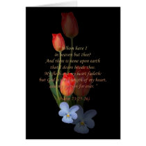 Psalm 73: 25-26 Tulips Greeting Cards