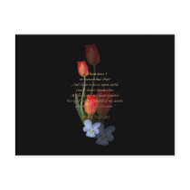Psalm 73: 25-26 Tulips Postcard