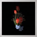 Psalm 73: 25-26 Tulips posters