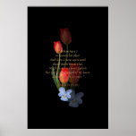 Psalm 73: 25-26 Tulips Poster