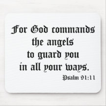 Psalm 91:11 mouse pad