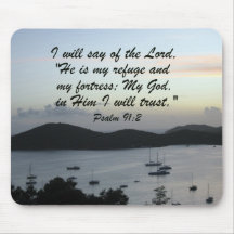 Psalm 91:2 mouse pad
