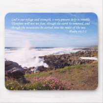 Psalm Ocean Beach Mouse Pad