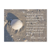 Psalms 139: 17-18, Shell Version Post Cards