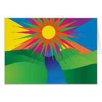 pschyedelic sun card