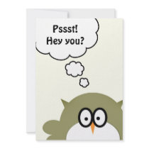 Pssst! Hey you? Birthday Party invite
