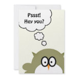 Pssst! Hey you? Birthday Party invite invitations