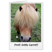 Psst! Gotta Carrot? Greeting Card
