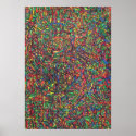 psy trippy abstract texture artwork posters