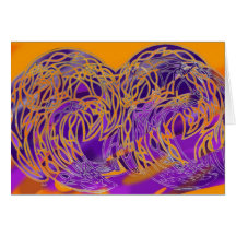 Psychadelic curls card
