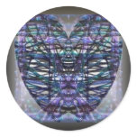 Psychadelic String up my heart stickers