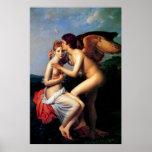 Psyche Receiving the First Kiss of Love Posters