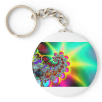 Psychedelic 12 - Fractal Key Chain