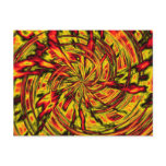 psychedelic abstract art postcard
