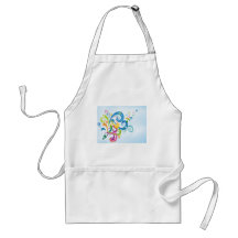 psychedelic abstract colour splash apron