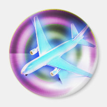 Psychedelic Aeroplane Fridge Magnets