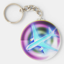 Psychedelic Aeroplane Key Chains